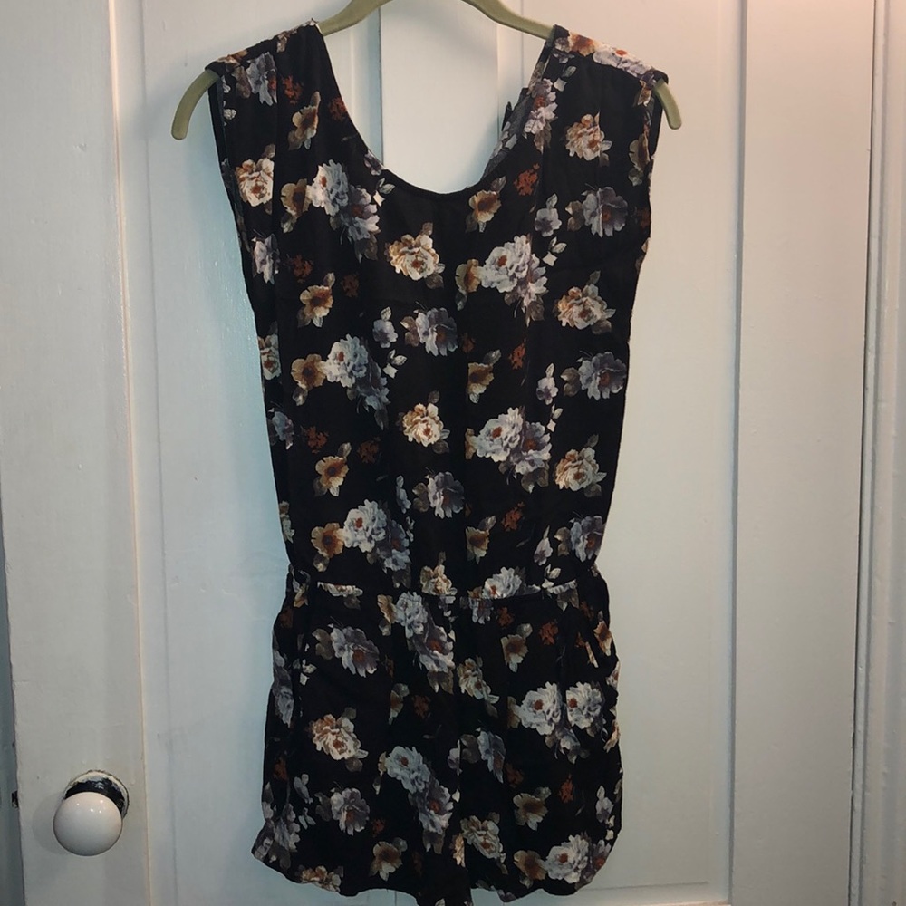Forever21 Floral Shorts Romper